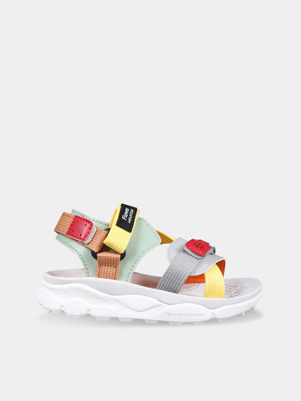 Multicolor Nazca sandals for boy with logo